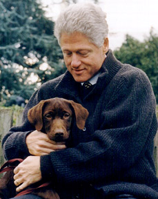 President Clinton and Buddy
