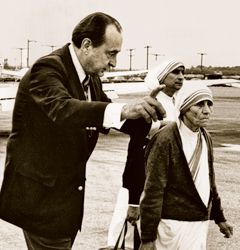 Bob Macauley with Mother Teresa