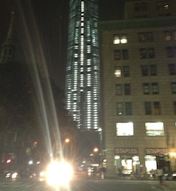 Freedom Tower at night