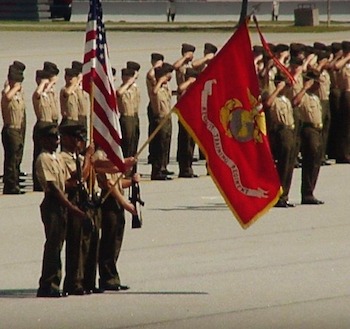 U.S. Marines at Parris Island.