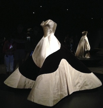 The clover leaf ball gown by designer Charles James at the Metropolitan Museum of Art