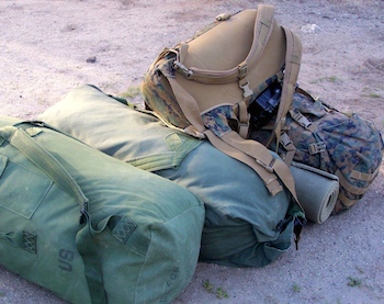 Bags packed for deployment