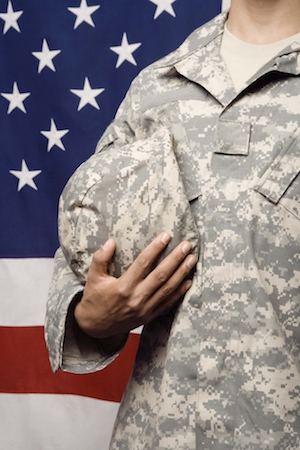 Photo of solider with flag by Jupiter Images for Thinkstock, Getty Images