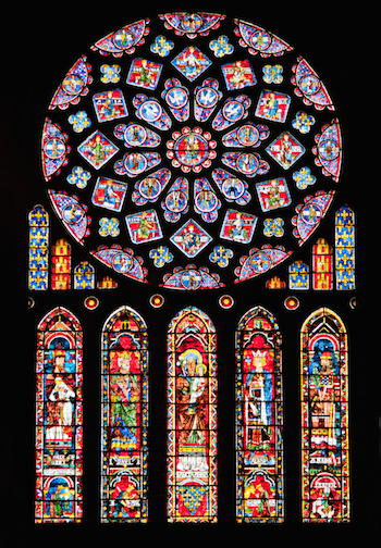 Photo of Chartres cathedral rose window by Natalia Bratslavsky, Thinkstock