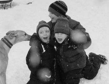 Shawnelle's boys enjoying the snow.