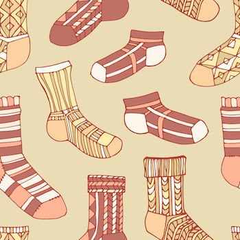 Socks illustration by Marina Trusova, Shutterstock.