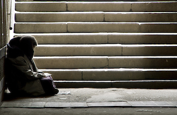 Can you see the homeless as God sees them? Photo Arman Zhenikeyev, Thinkstock