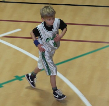 Isaiah playing basketball. Photo courtesy Shawnelle Eliasen.