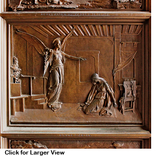 Architect Richard Morris Hunt's depiction of the Annunciation