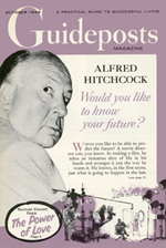 Alfred Hitchcock on the cover of the October 1959 edition of Guideposts
