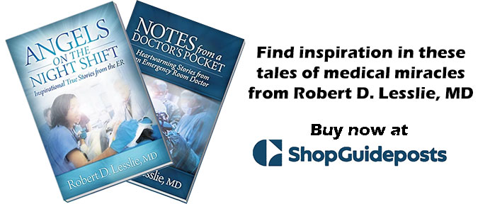 Ad for Dr. Robert Lesslie's books in ShopGuideposts