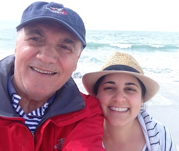Diana Aydin and her dad.
