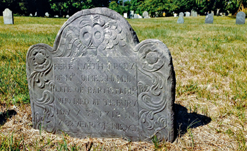 James Hamlin's grave marker