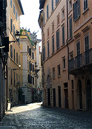 A winding backstreet in Rome