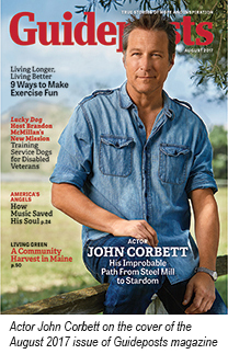 Actor John Corbett on the cover of the August 2017 issue of Guideposts magazine