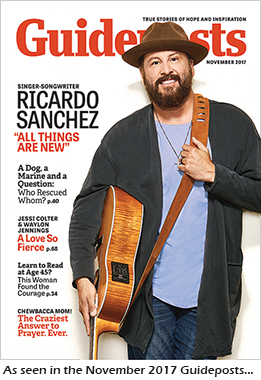 Ricardo Sanchez as seen on the cover of the Nov 2017 issue of Guideposts