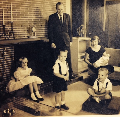 Rick Hamlin as a boy with his family