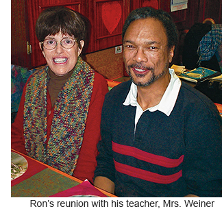 Ron reunites with his favorite teacher, Mrs. Weiner