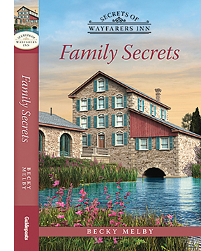 The cover for a volume in Guideposts Books' new series, Secrets of Wayfarers Inn