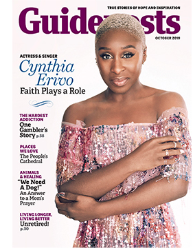 Actress Cynthia Erivoc on the cover of the October 2019 issue of Guideposts