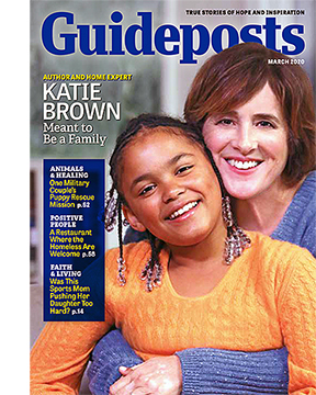 Katie Brown and daughter Meredith on the cover of the March 2020 Guideposts