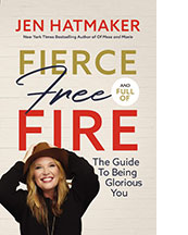 The book cover for Fierce, Free, and Full of Fire: The Guide to Being Glorious You