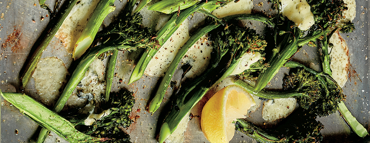 Ina Garten's Roasted Broccolini and Cheddar