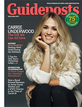 Carrie Underwood on the cover of the Dec-Jan 2021 issue of Guideposts