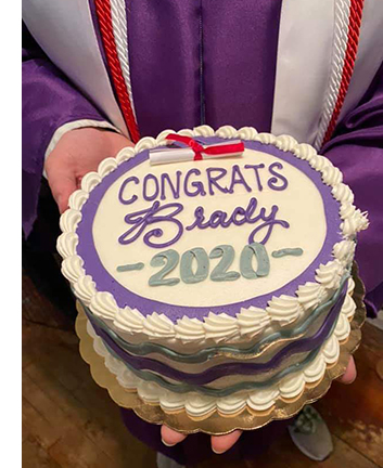 One of Bill's graduation cakes
