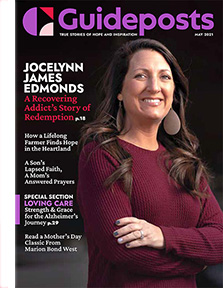 Jocelynn James Edmonds on the cover of the May 2021 issue of Guideposts