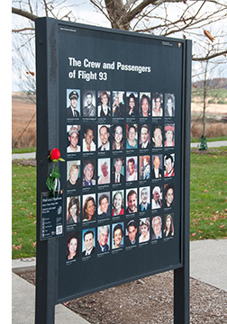A Plaque Honoring the Crew and Passengers of Flight 93