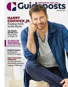 Harry Connick Jr. on the cover of the Aug-Sept 2021 Guideposts