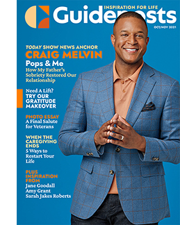 Craig Melvin on the cover of the Oct-Nov 2021 Guideposts