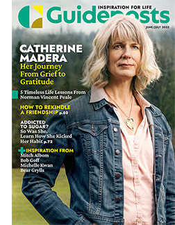 Catherine Madera on the cover of the June-July 2022 issue of Guideposts